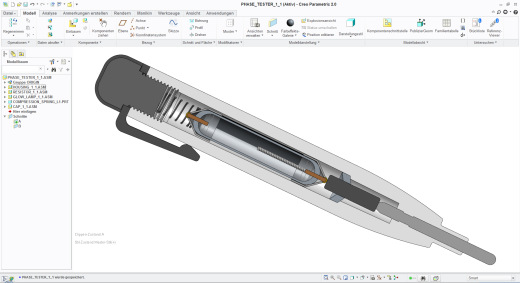 Phase Tester相位检测笔3D数模图纸 CREO设计 附STP缩略图